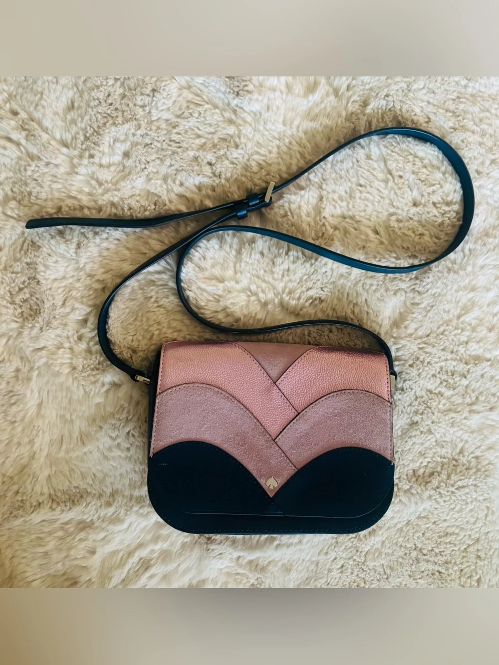 Kate Spade Nadine Patchwork Flap Shoulder/Crossbody Bag Purse